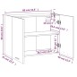 vidaXL Hängeschrank Grau Sonoma 80x31x60 cm Holzwerkstoff vidaXL Hängeschrank Grau Sonoma 80x31x60 cm Holzwerkstoff