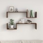 vidaXL Wandregale 2 Stk. Braun Eichen-Optik 100x15x20 cm Holzwerkstoff vidaXL Wandregale 2 Stk. Braun Eichen-Optik 100x15x20 cm Holzwerkstoff