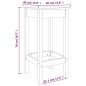 vidaXL Barstühle 2 Stk. Weiß 40x40x78 cm Massivholz Kiefer vidaXL Barstühle 2 Stk. Weiß 40x40x78 cm Massivholz Kiefer