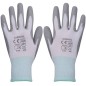 vidaXL Arbeitshandschuhe PU 24 Paar Weiß und Grau Gr. 8/M vidaXL Arbeitshandschuhe PU 24 Paar Weiß und Grau Gr. 8/M