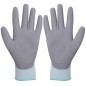 vidaXL Arbeitshandschuhe PU 24 Paar Weiß und Grau Gr. 8/M vidaXL Arbeitshandschuhe PU 24 Paar Weiß und Grau Gr. 8/M