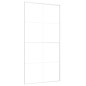 vidaXL Schiebetür ESG Glas und Aluminium 102,5x205 cm Weiß vidaXL Schiebetür ESG Glas und Aluminium 102,5x205 cm Weiß