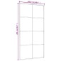 vidaXL Schiebetür ESG Glas und Aluminium 102,5x205 cm Weiß vidaXL Schiebetür ESG Glas und Aluminium 102,5x205 cm Weiß