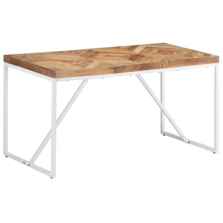 vidaXL Esstisch 140x70x76 cm Massivholz Akazie und Mango