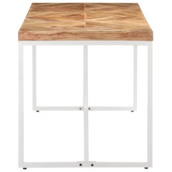 vidaXL Esstisch 140x70x76 cm Massivholz Akazie und Mango