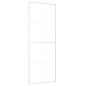 vidaXL Schiebetür ESG-Mattglas und Aluminium 76x205 cm Weiß vidaXL Schiebetür ESG-Mattglas und Aluminium 76x205 cm Weiß