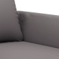vidaXL 3-tlg. Sofagarnitur mit Kissen Grau Kunstleder vidaXL 3-tlg. Sofagarnitur mit Kissen Grau Kunstleder