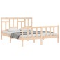 vidaXL Massivholzbett mit Kopfteil 160x200 cm vidaXL Massivholzbett mit Kopfteil 160x200 cm