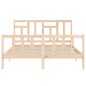 vidaXL Massivholzbett mit Kopfteil 160x200 cm vidaXL Massivholzbett mit Kopfteil 160x200 cm