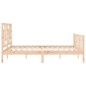 vidaXL Massivholzbett mit Kopfteil 160x200 cm vidaXL Massivholzbett mit Kopfteil 160x200 cm