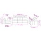 vidaXL 3-tlg. Sofagarnitur mit Kissen Creme Stoff vidaXL 3-tlg. Sofagarnitur mit Kissen Creme Stoff