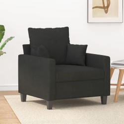 vidaXL Sessel Schwarz 60 cm Stoff