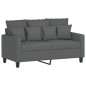 vidaXL 2-Sitzer-Sofa Dunkelgrau 120 cm Stoff vidaXL 2-Sitzer-Sofa Dunkelgrau 120 cm Stoff