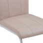 7-tlg. Essgruppe Kunstleder Cappuccino-Braun 7-tlg. Essgruppe Kunstleder Cappuccino-Braun