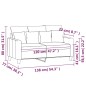 vidaXL 2-Sitzer-Sofa Dunkelgrau 120 cm Stoff vidaXL 2-Sitzer-Sofa Dunkelgrau 120 cm Stoff