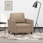 vidaXL Sessel Cappuccino-Braun 60 cm Kunstleder vidaXL Sessel Cappuccino-Braun 60 cm Kunstleder