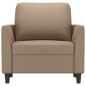 vidaXL Sessel Cappuccino-Braun 60 cm Kunstleder vidaXL Sessel Cappuccino-Braun 60 cm Kunstleder