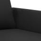vidaXL 2-Sitzer-Sofa Schwarz 140 cm Kunstleder vidaXL 2-Sitzer-Sofa Schwarz 140 cm Kunstleder
