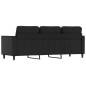 vidaXL 3-Sitzer-Sofa Schwarz 180 cm Kunstleder vidaXL 3-Sitzer-Sofa Schwarz 180 cm Kunstleder