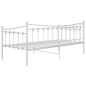vidaXL Schlafsofa Bettgestell Weiß Metall 90x200 cm vidaXL Schlafsofa Bettgestell Weiß Metall 90x200 cm