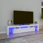 vidaXL TV-Schrank mit LED-Leuchten Hochglanz-Weiß 200x36,5x40 cm vidaXL TV-Schrank mit LED-Leuchten Hochglanz-Weiß 200x36,5x40 cm