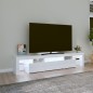 vidaXL TV-Schrank mit LED-Leuchten Hochglanz-Weiß 200x36,5x40 cm vidaXL TV-Schrank mit LED-Leuchten Hochglanz-Weiß 200x36,5x40 cm