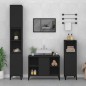 vidaXL 3-tlg. Badmöbel-Set Schwarz Holzwerkstoff vidaXL 3-tlg. Badmöbel-Set Schwarz Holzwerkstoff
