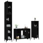 vidaXL 3-tlg. Badmöbel-Set Schwarz Holzwerkstoff vidaXL 3-tlg. Badmöbel-Set Schwarz Holzwerkstoff
