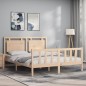 vidaXL Massivholzbett mit Kopfteil 160x200 cm vidaXL Massivholzbett mit Kopfteil 160x200 cm
