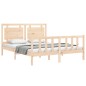 vidaXL Massivholzbett mit Kopfteil 160x200 cm vidaXL Massivholzbett mit Kopfteil 160x200 cm