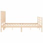 vidaXL Massivholzbett mit Kopfteil 140x190 cm vidaXL Massivholzbett mit Kopfteil 140x190 cm
