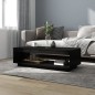 vidaXL Couchtisch Schwarz 110x50x33,5 cm Kiefer Massivholz vidaXL Couchtisch Schwarz 110x50x33,5 cm Kiefer Massivholz