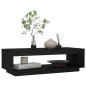 vidaXL Couchtisch Schwarz 110x50x33,5 cm Kiefer Massivholz vidaXL Couchtisch Schwarz 110x50x33,5 cm Kiefer Massivholz