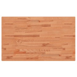 vidaXL Tischplatte 100x60x1,5 cm Rechteckig Massivholz Buche