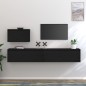 vidaXL TV-Schränke 3 Stk. Schwarz Massivholz Kiefer vidaXL TV-Schränke 3 Stk. Schwarz Massivholz Kiefer