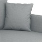vidaXL 2-tlg. Sofagarnitur mit Kissen Hellgrau Stoff vidaXL 2-tlg. Sofagarnitur mit Kissen Hellgrau Stoff