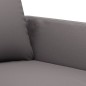 vidaXL 2-tlg. Sofagarnitur mit Kissen Grau Kunstleder vidaXL 2-tlg. Sofagarnitur mit Kissen Grau Kunstleder