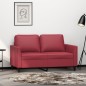 vidaXL 2-Sitzer-Sofa Weinrot 120 cm Kunstleder vidaXL 2-Sitzer-Sofa Weinrot 120 cm Kunstleder