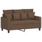 vidaXL 2-Sitzer-Sofa Braun 120 cm Stoff vidaXL 2-Sitzer-Sofa Braun 120 cm Stoff
