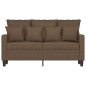 vidaXL 2-Sitzer-Sofa Braun 120 cm Stoff vidaXL 2-Sitzer-Sofa Braun 120 cm Stoff