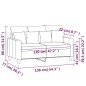 vidaXL 2-Sitzer-Sofa Braun 120 cm Stoff vidaXL 2-Sitzer-Sofa Braun 120 cm Stoff