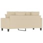 vidaXL 2-Sitzer-Sofa Creme 140 cm Stoff vidaXL 2-Sitzer-Sofa Creme 140 cm Stoff