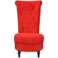 vidaXL Sessel mit hoher Lehne Rot Stoff vidaXL Sessel mit hoher Lehne Rot Stoff