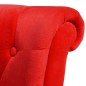 vidaXL Sessel mit hoher Lehne Rot Stoff vidaXL Sessel mit hoher Lehne Rot Stoff