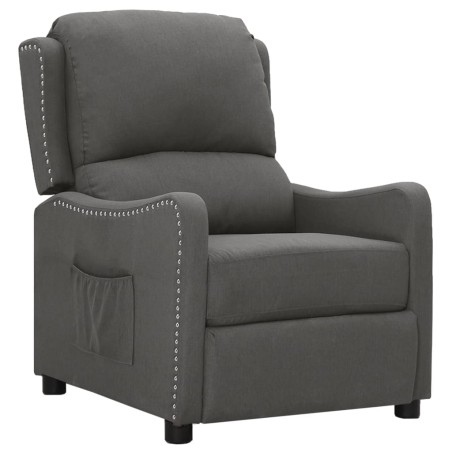 vidaXL Relaxsessel Dunkelgrau Stoff