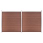 Gartenzaun WPC 353×186 cm Braun Gartenzaun WPC 353×186 cm Braun