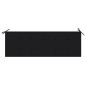 vidaXL Batavia-Gartenbank mit Schwarzer Auflage 150 cm Massivholz Teak vidaXL Batavia-Gartenbank mit Schwarzer Auflage 150 cm Massivholz Teak
