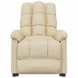 vidaXL Massagesessel Elektrisch Creme Stoff