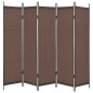 vidaXL 5-tlg. Raumteiler Braun 250×180 cm vidaXL 5-tlg. Raumteiler Braun 250×180 cm