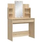 vidaXL Schminktisch mit LED-Leuchten Sonoma-Eiche 96x40x142 cm vidaXL Schminktisch mit LED-Leuchten Sonoma-Eiche 96x40x142 cm